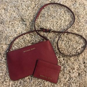 Red MK Crossbody Mini Purse